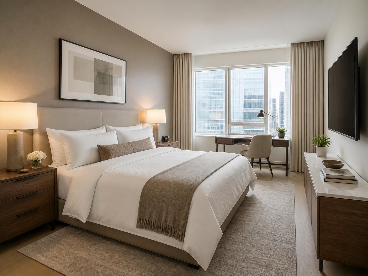 Bedroom & Workspace — Frontline Lodi Residence I
