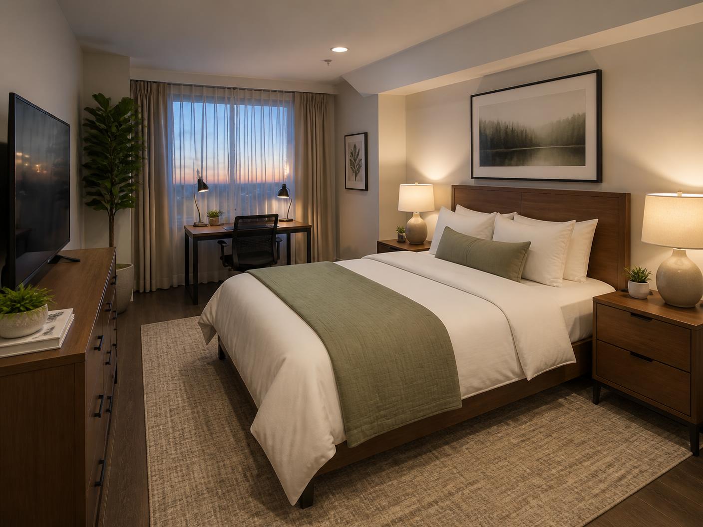 Bedroom & Workspace — Frontline Lodi Residence II